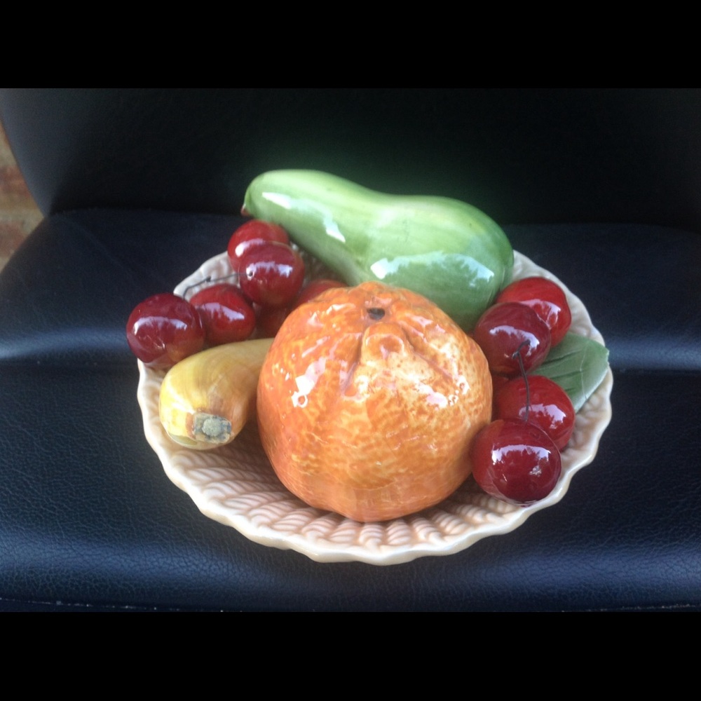 Capodimonte porcelain fruit bowl